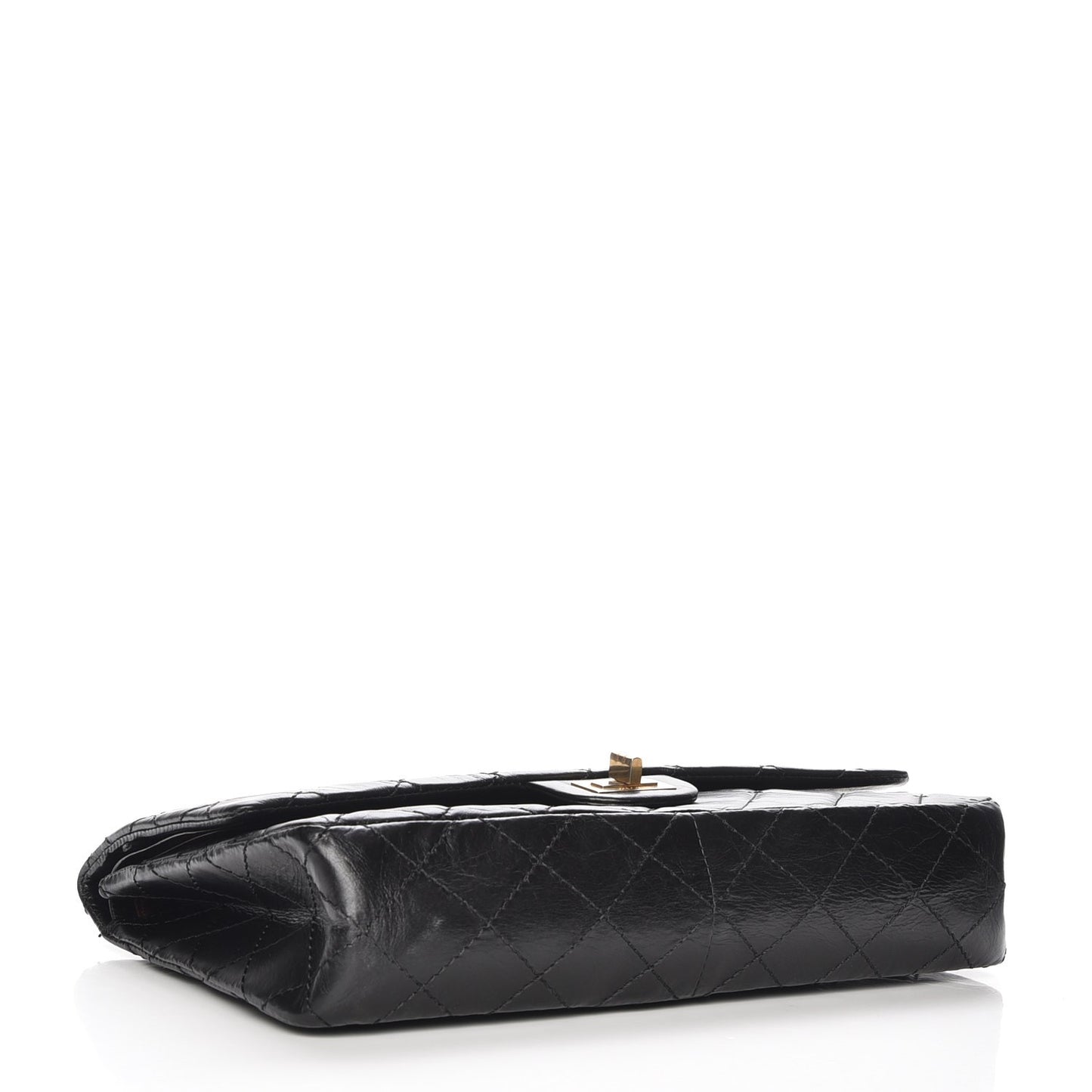 Aged Calfskin Quilted 2.55 Reissue 226 Flap Black