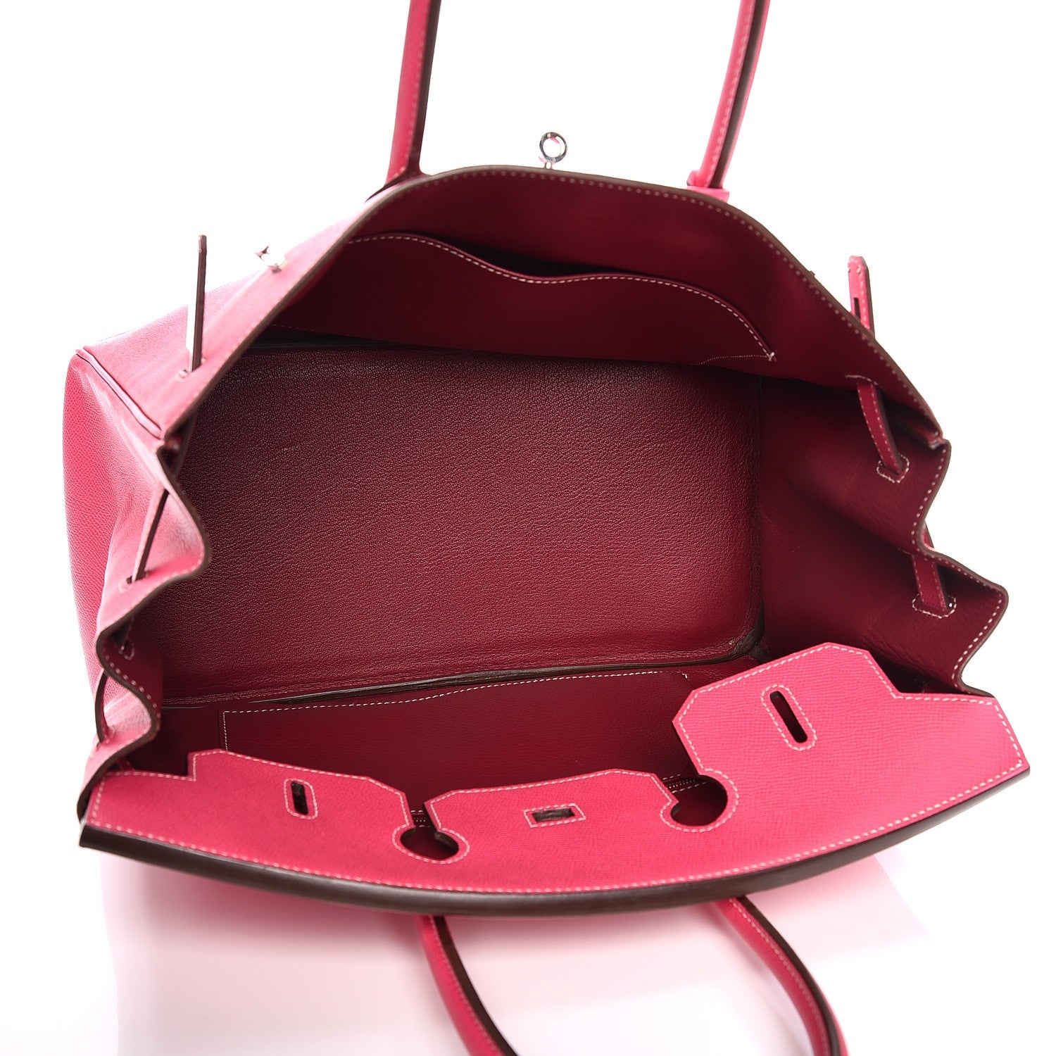Hermes Epsom Candy Birkin 35 Rose Tyrien Rubis 5 of 41