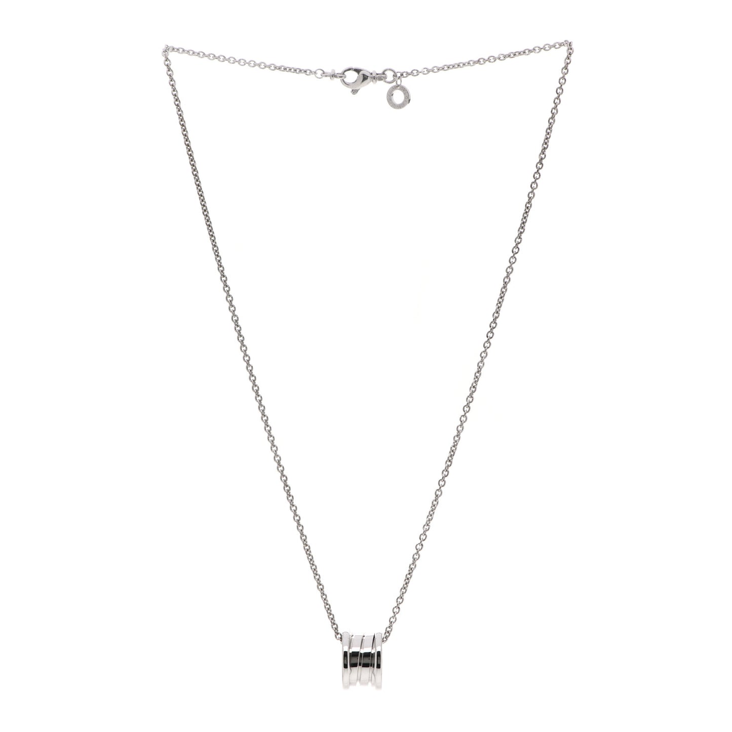 18K White Gold B.Zero1 Pendant Necklace