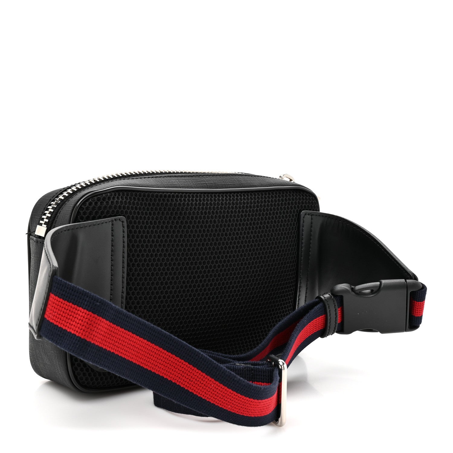 Gucci Soft GG Supreme Monogram Web Belt Bag Black Grey 3 of 10