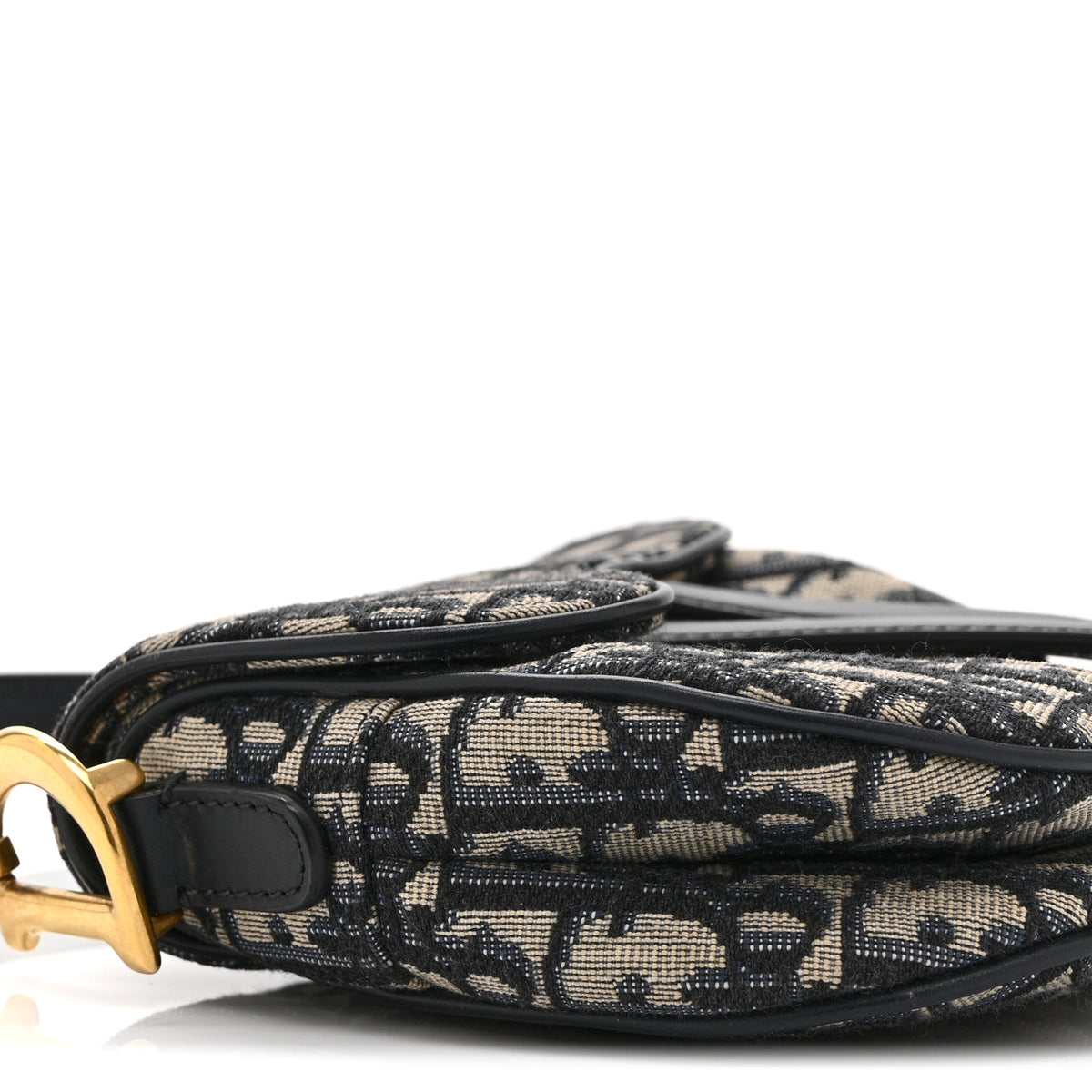 Christian Dior Oblique Mini Saddle Bag Blue 9 of 11