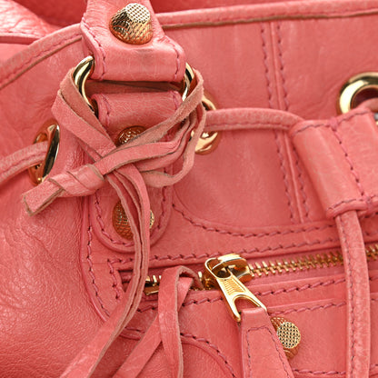 Balenciaga Agneau Giant 12 Gold Hardware Mini Pompon Rose Azalee 18 of 18