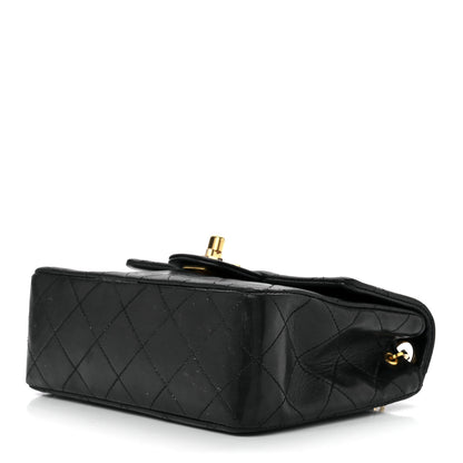 Chanel Lambskin Quilted Mini Square Flap Bag Black 10 of 12