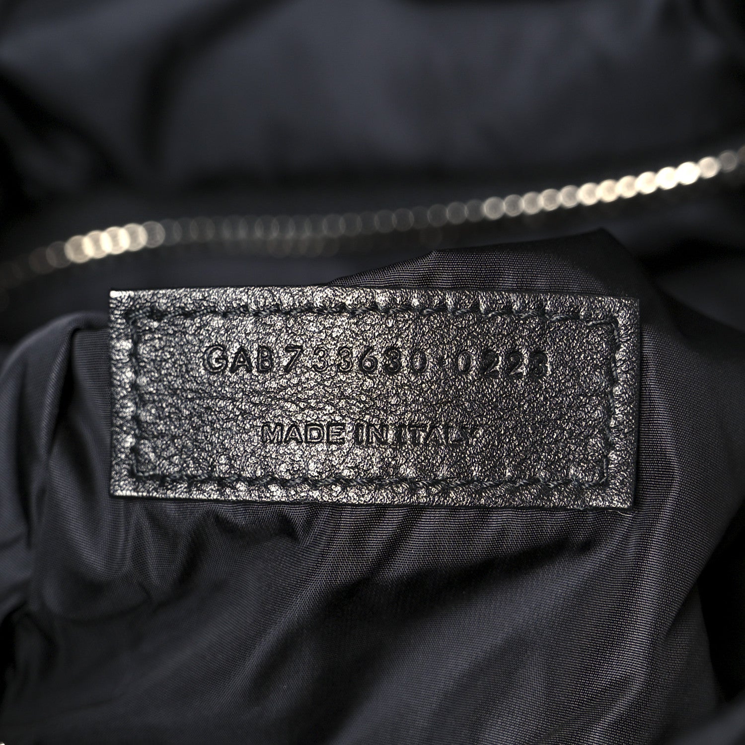 Saint Laurent Econyl Nylon Lou Puffer Messenger Black 7 of 10
