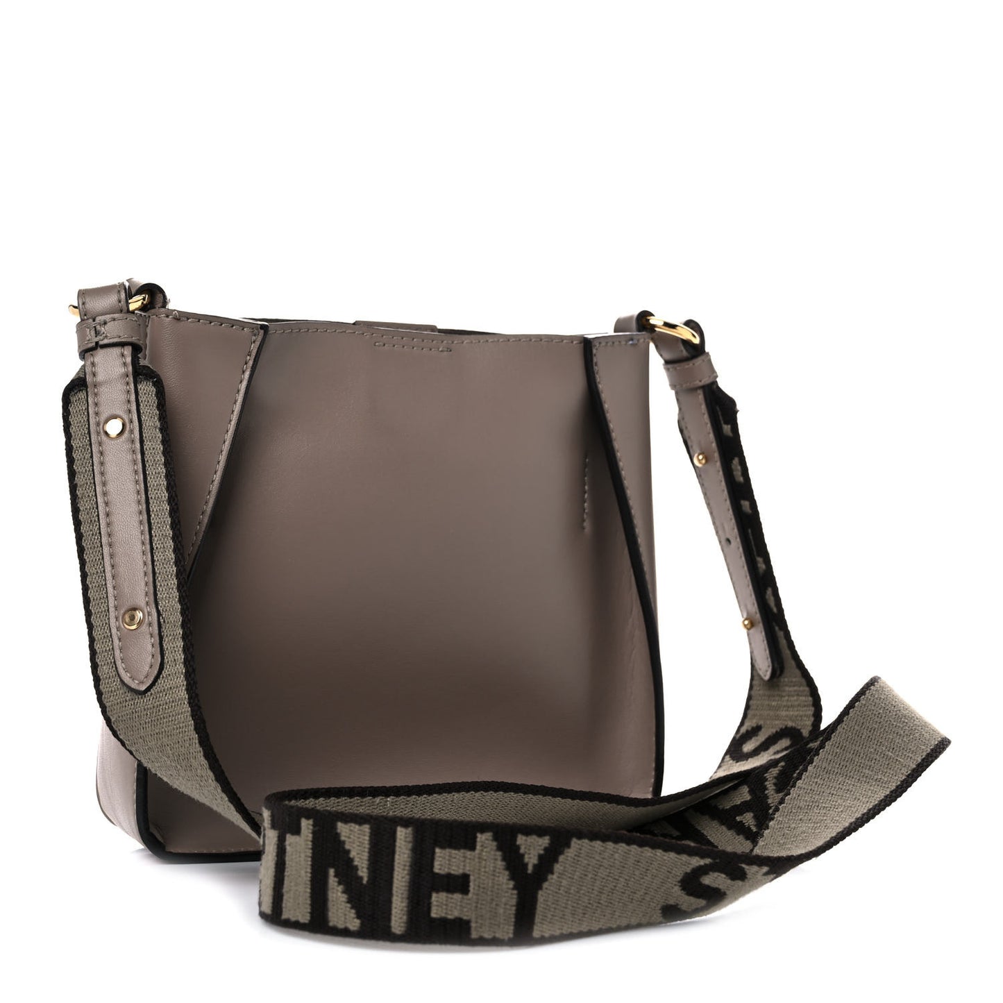 Eco Alter Nappa Perforated Logo Tiny Crossbody Dark Taupe
