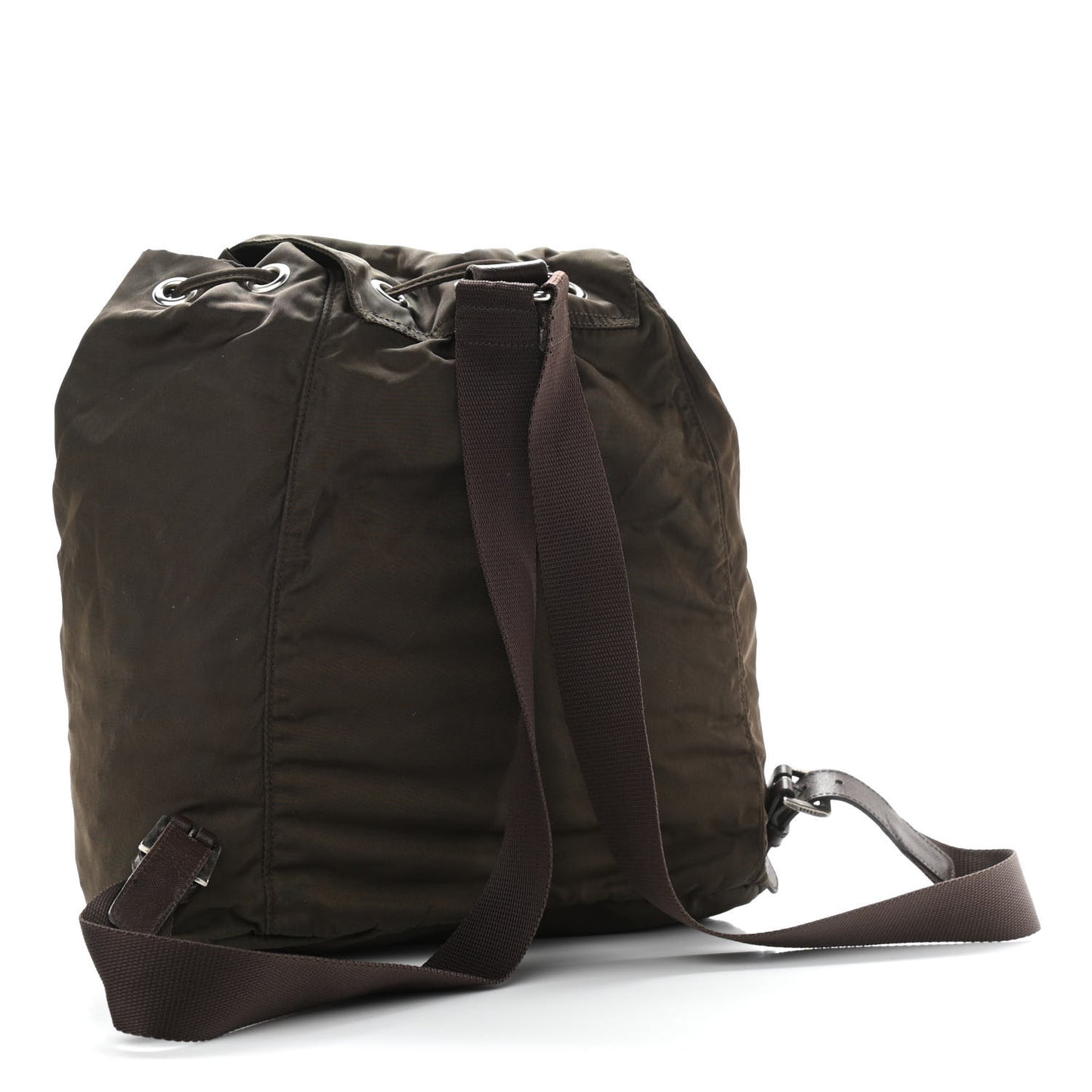Nylon Vela Cinch Backpack Green