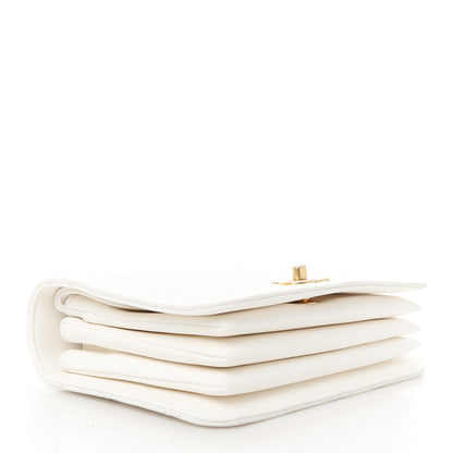 Chanel Caviar Quilted Mini Top Handle Flap White 4 of 12