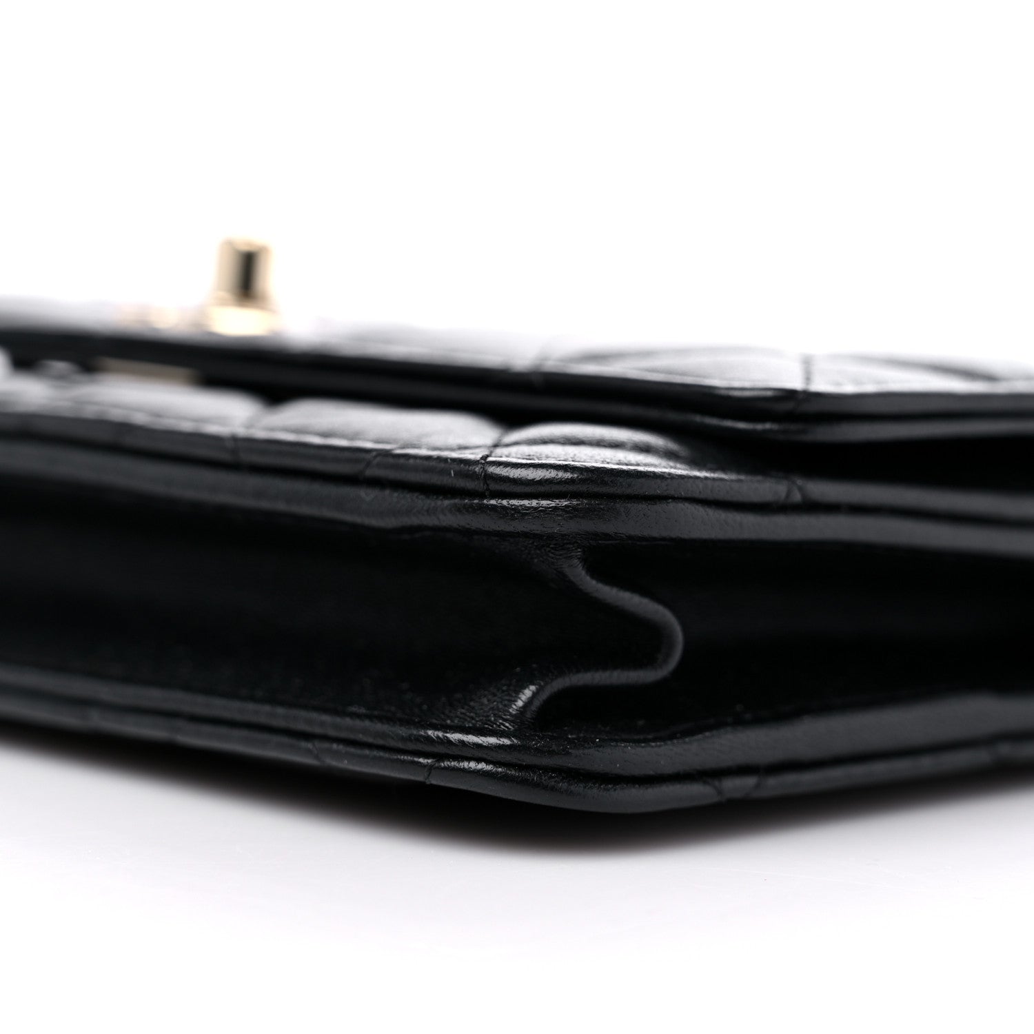 Chanel Lambskin Quilted Trendy CC Wallet On Chain WOC Black 9 of 10
