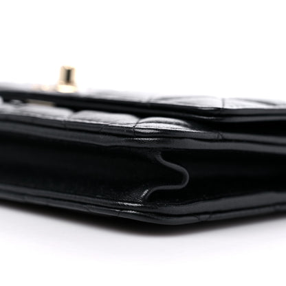 Chanel Lambskin Quilted Trendy CC Wallet On Chain WOC Black 9 of 10