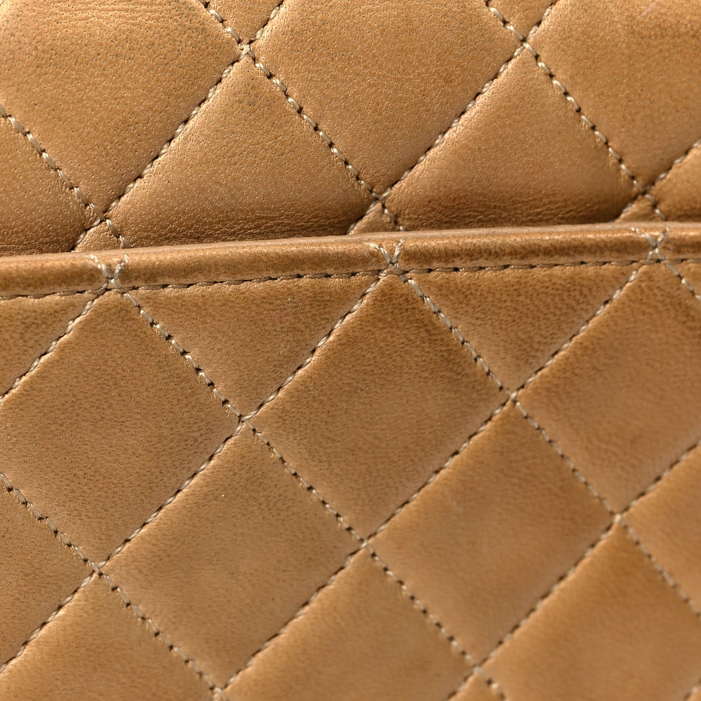Lambskin Quilted Mini Flap Beige