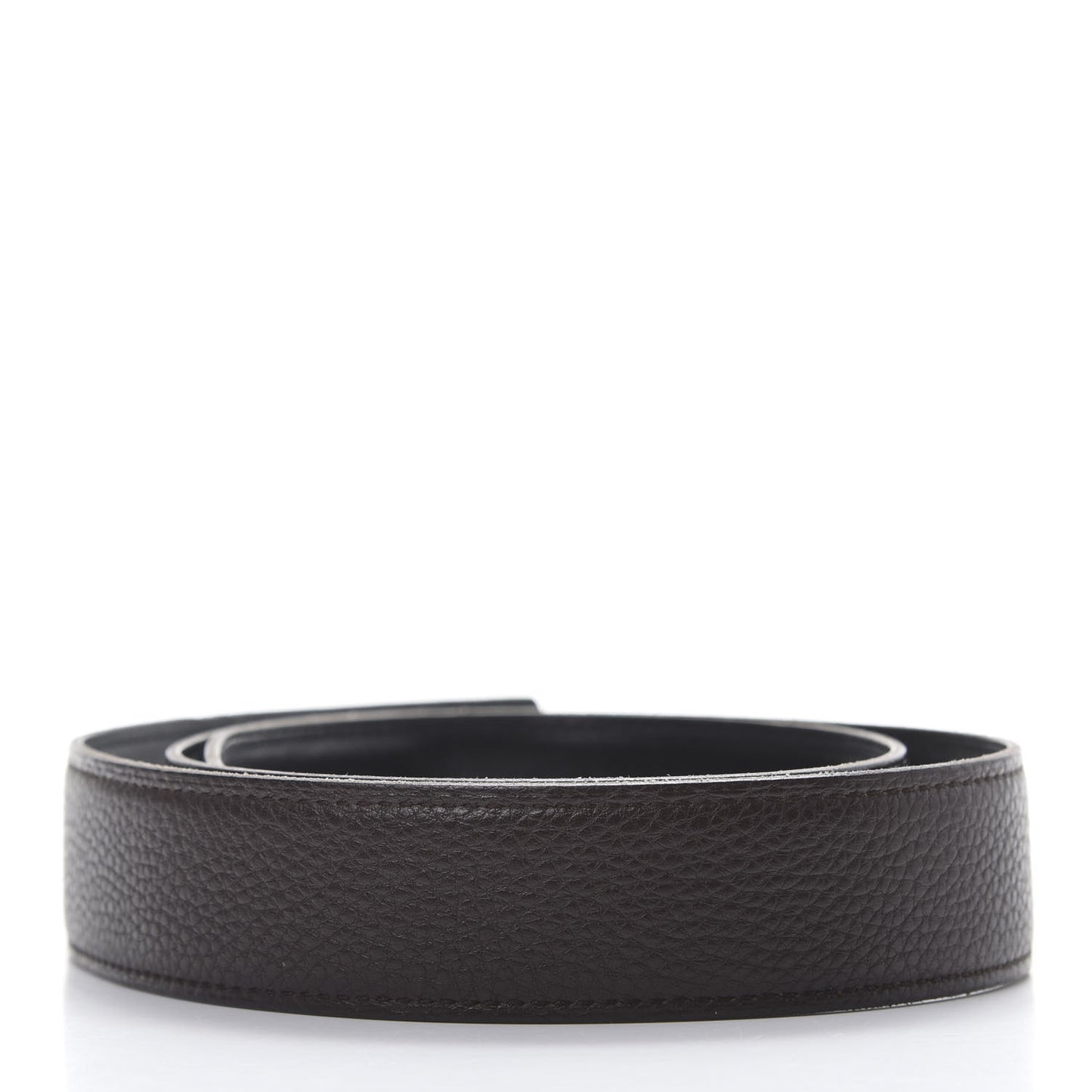 Box Togo 32mm H Belt Strap 80 Black Chocolate