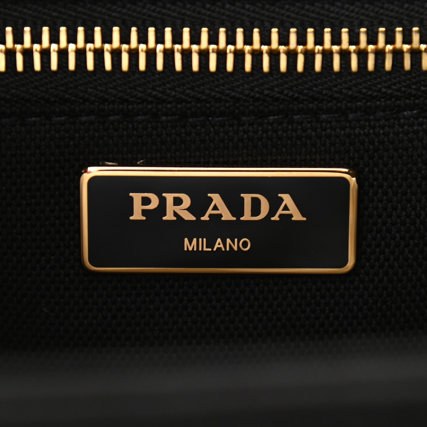Prada Wicker Canvas Shoulder Bag Black 6 of 11