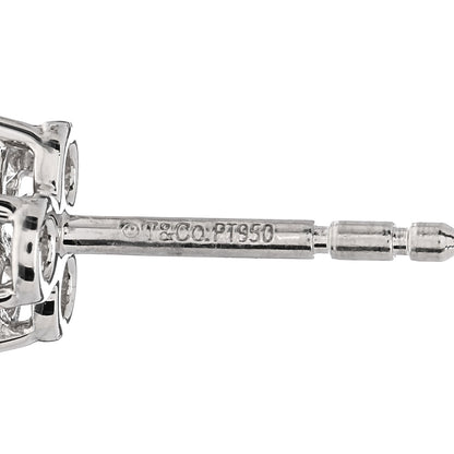 Tiffany Platinum Diamond Aria Earrings 4 of 4