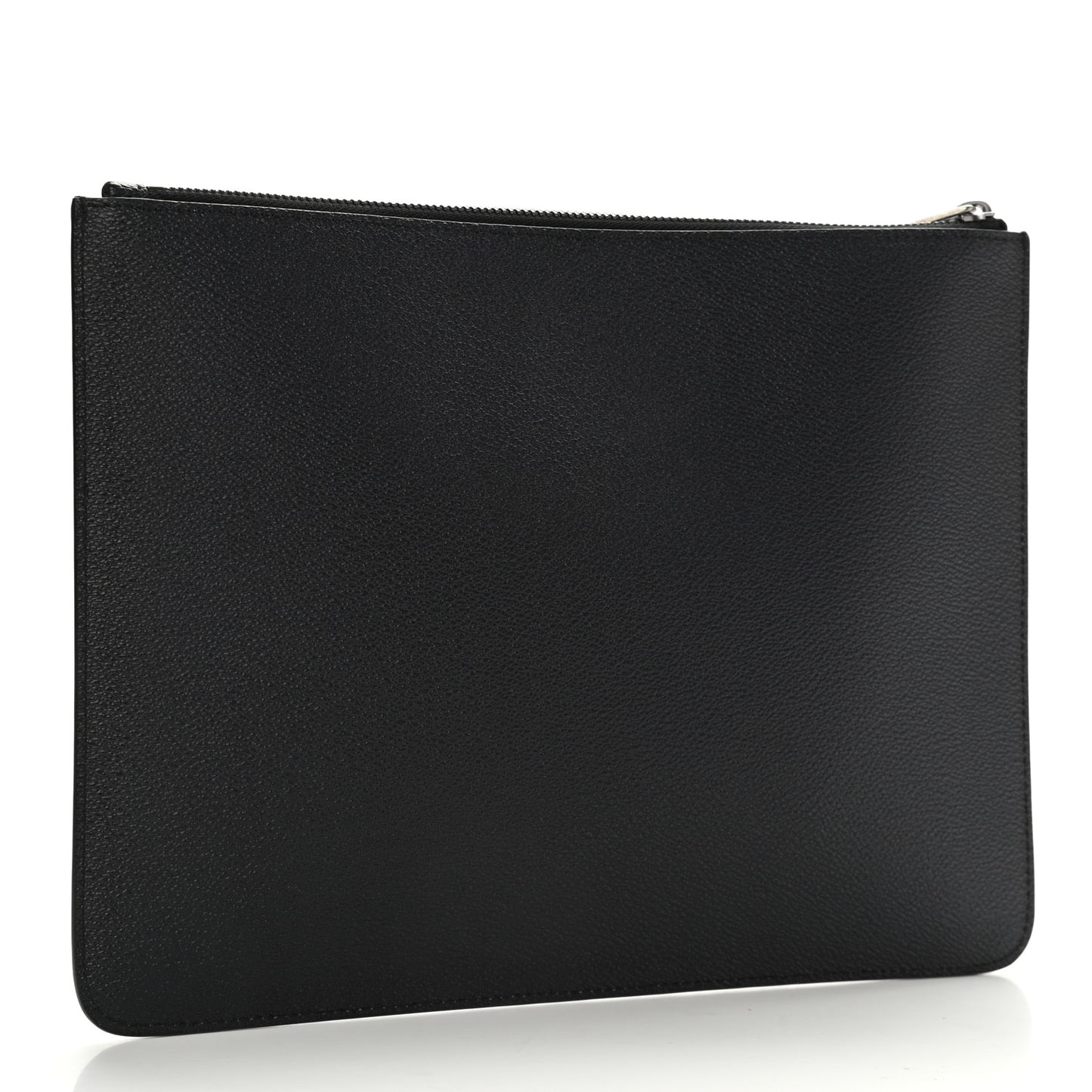 Textured Coated Canvas Mad Love Tour Large Pouch Black
