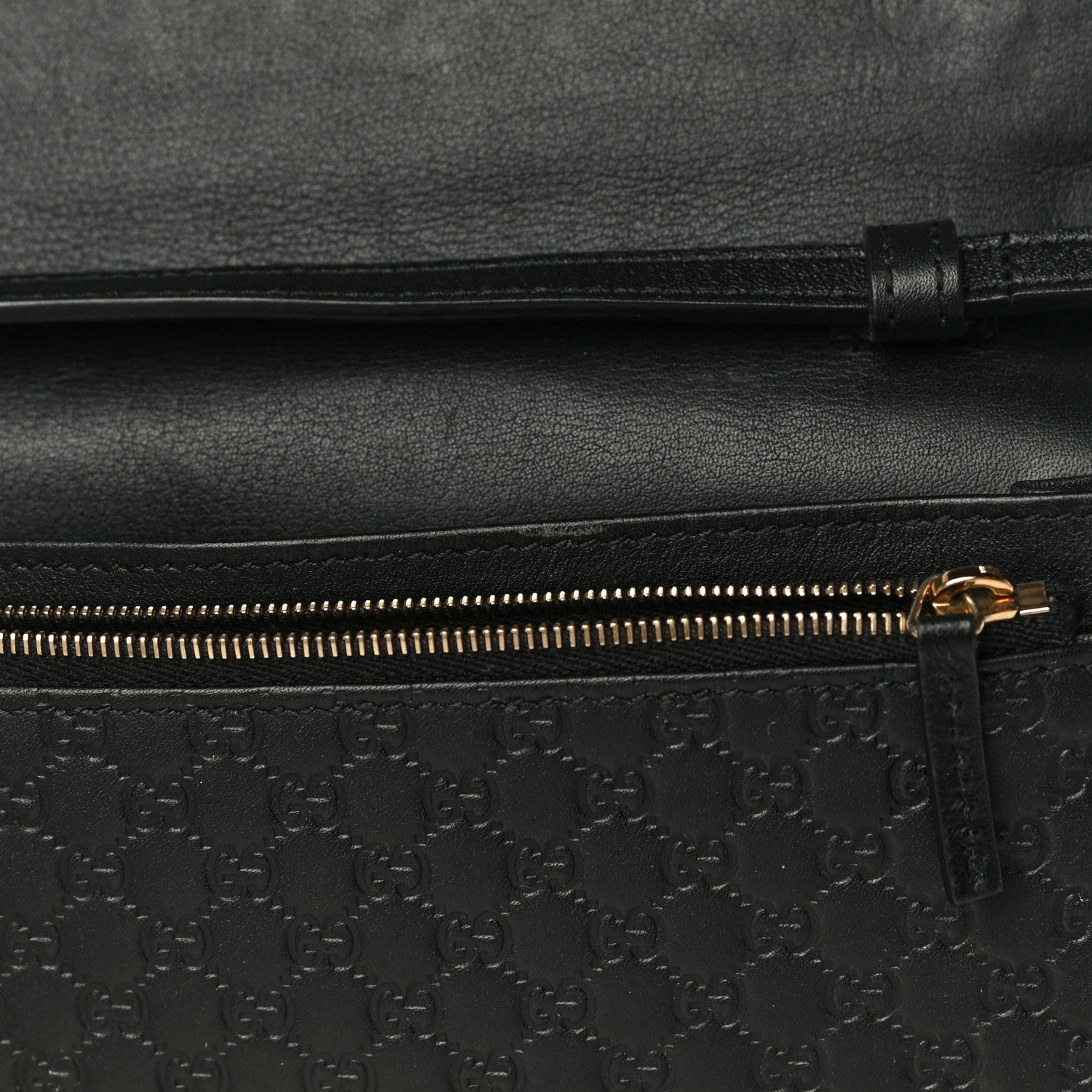 Gucci Microguccissima Crossbody Wallet Black 10 of 13