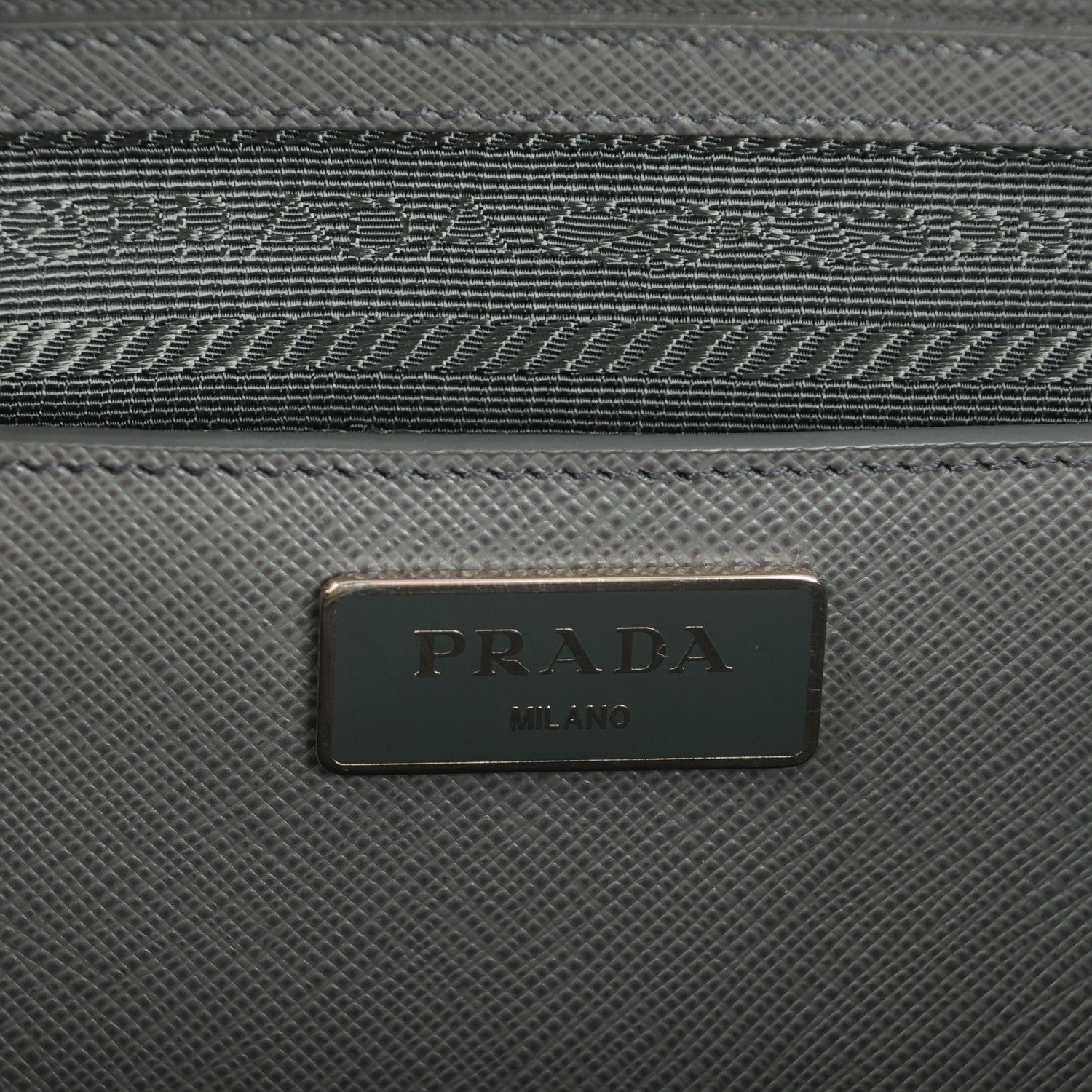 Prada Saffiano Large Galleria Double Zip Tote Marmo 7 of 9
