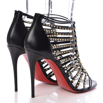 Christian Louboutin Kid Millaclou 100 Cage Sandals 39.5 Black 4 of 10