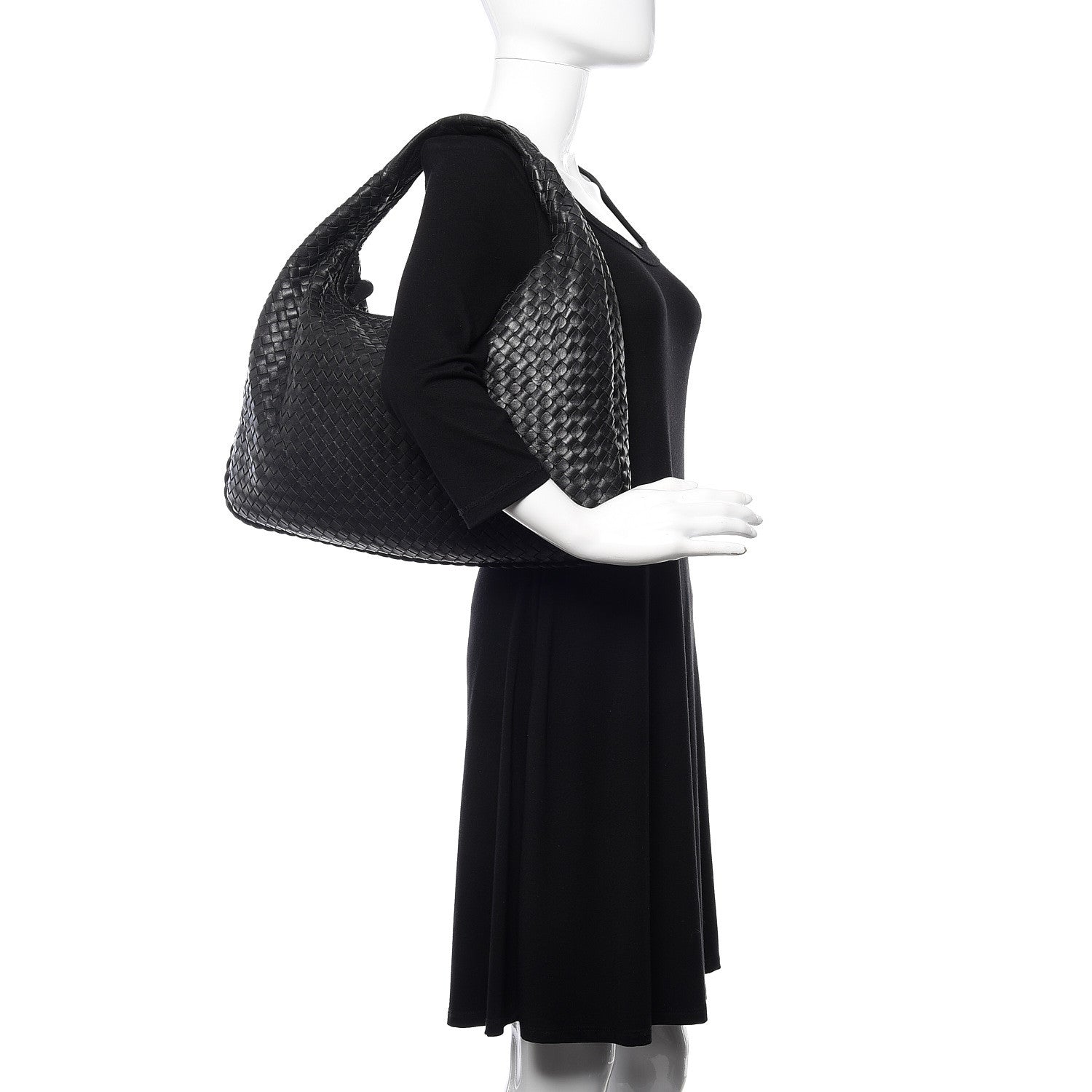 Bottega Veneta Nappa Intrecciato Large Veneta Hobo Black 2 of 10