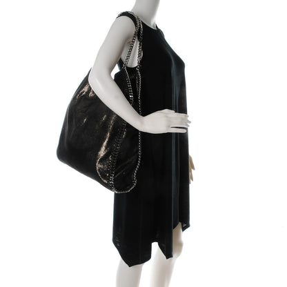 Stella McCartney Chamois Big Falabella Tote Ruthenium 2 of 6