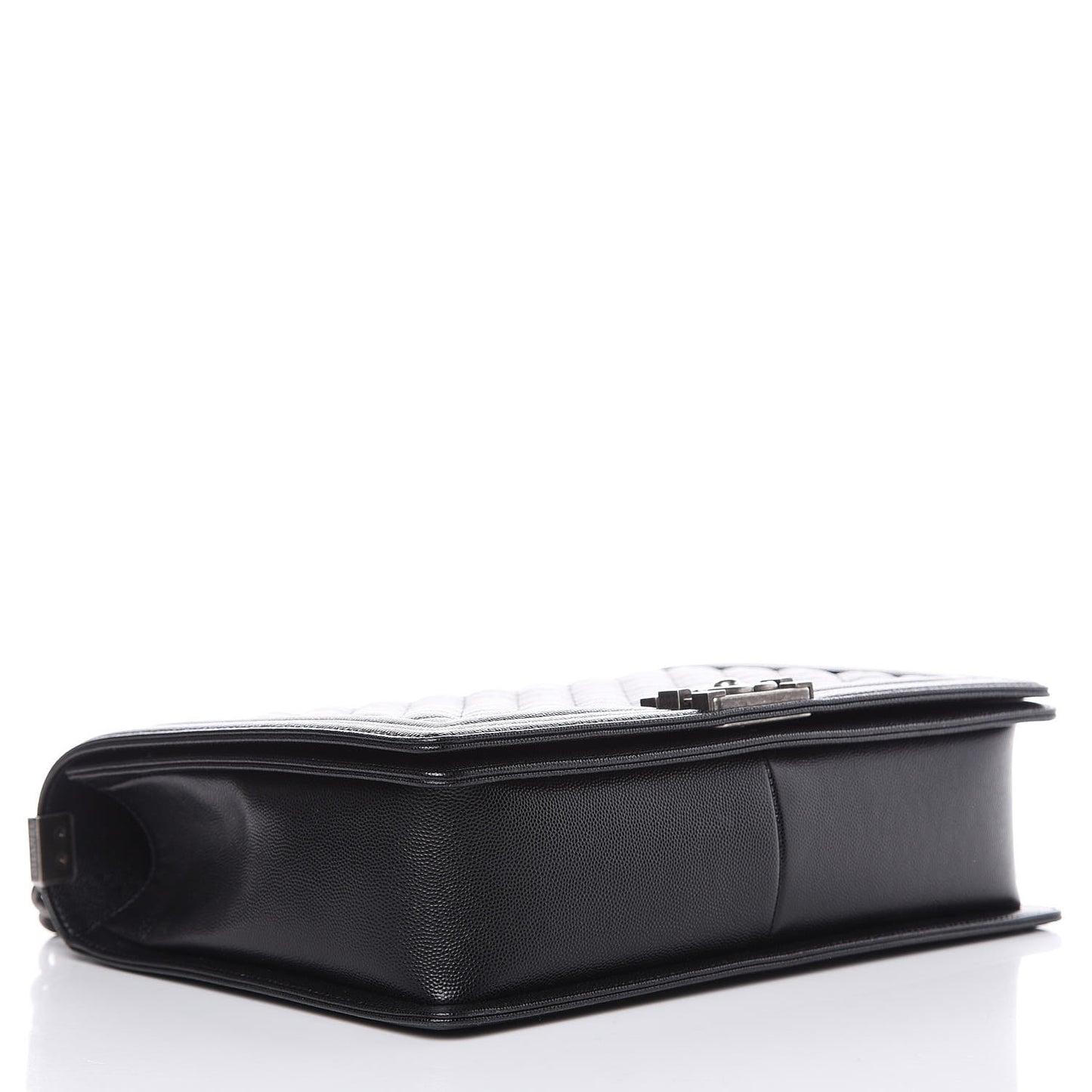 Caviar Quilted Large Boy Flap Black