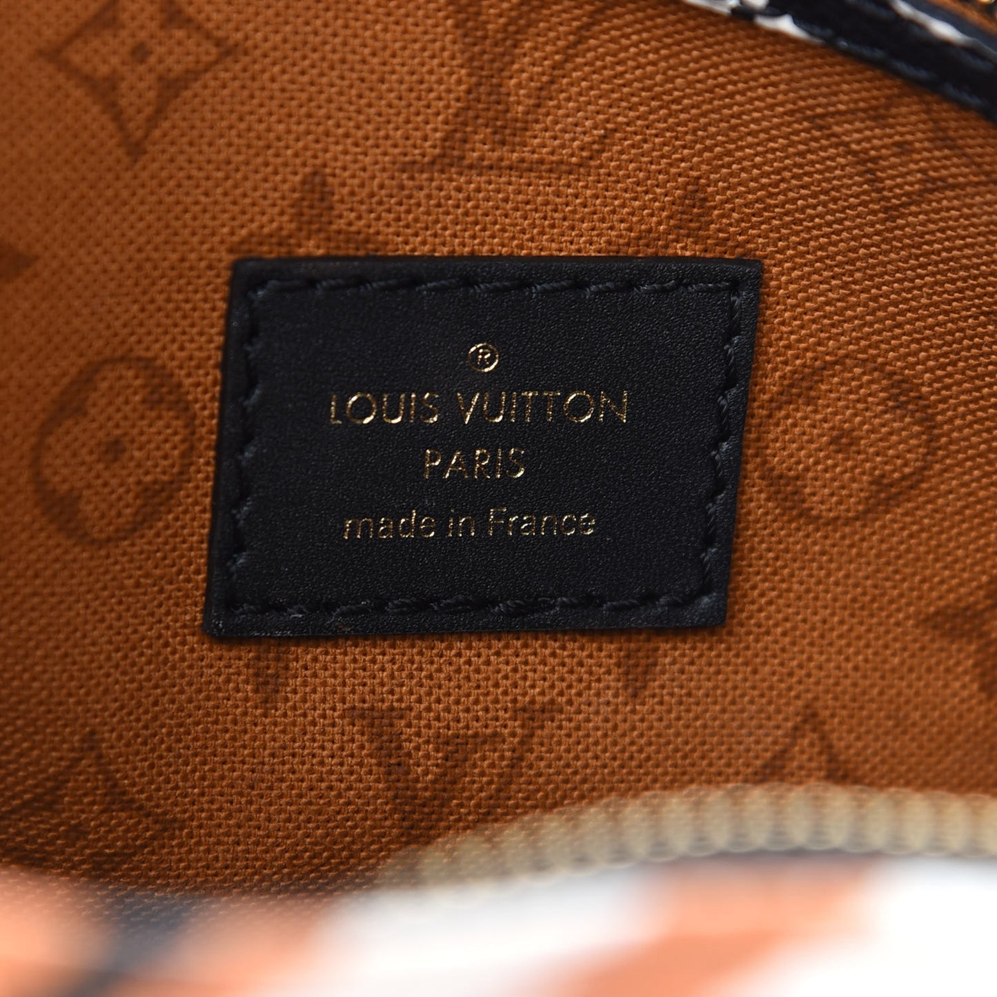 Monogram Giant Crafty Speedy Bandouliere 25 Creme Caramel