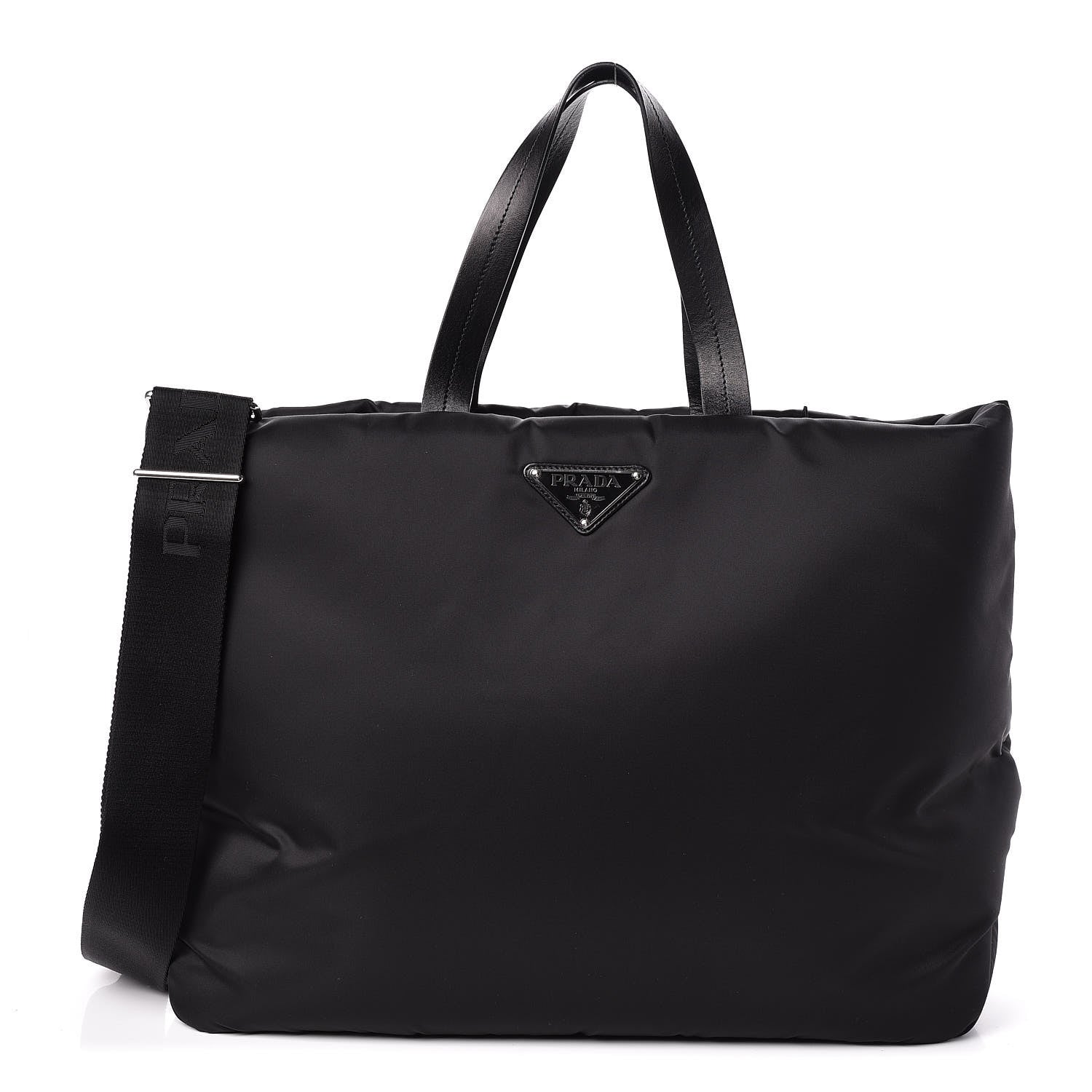 Prada Tessuto Nylon Vela Shopping Tote Black 1 of 10