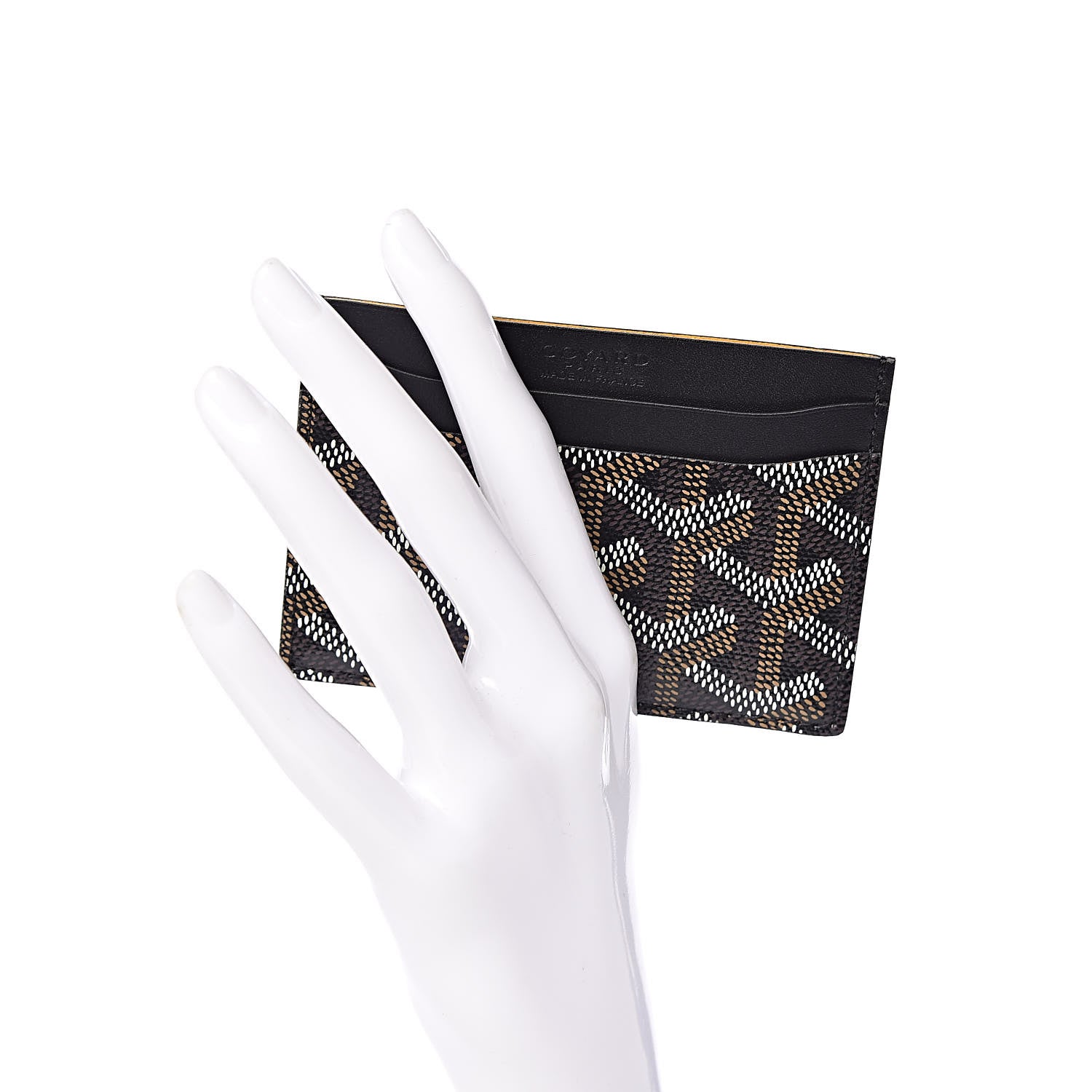 Goyard Goyardine Saint Sulpice Card Holder Black 2 of 7