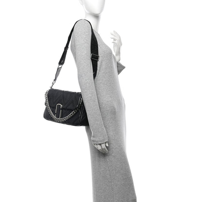 Marc Jacobs Lambskin Quilted J Marc Large Shoulder Bag Black 3 of 10