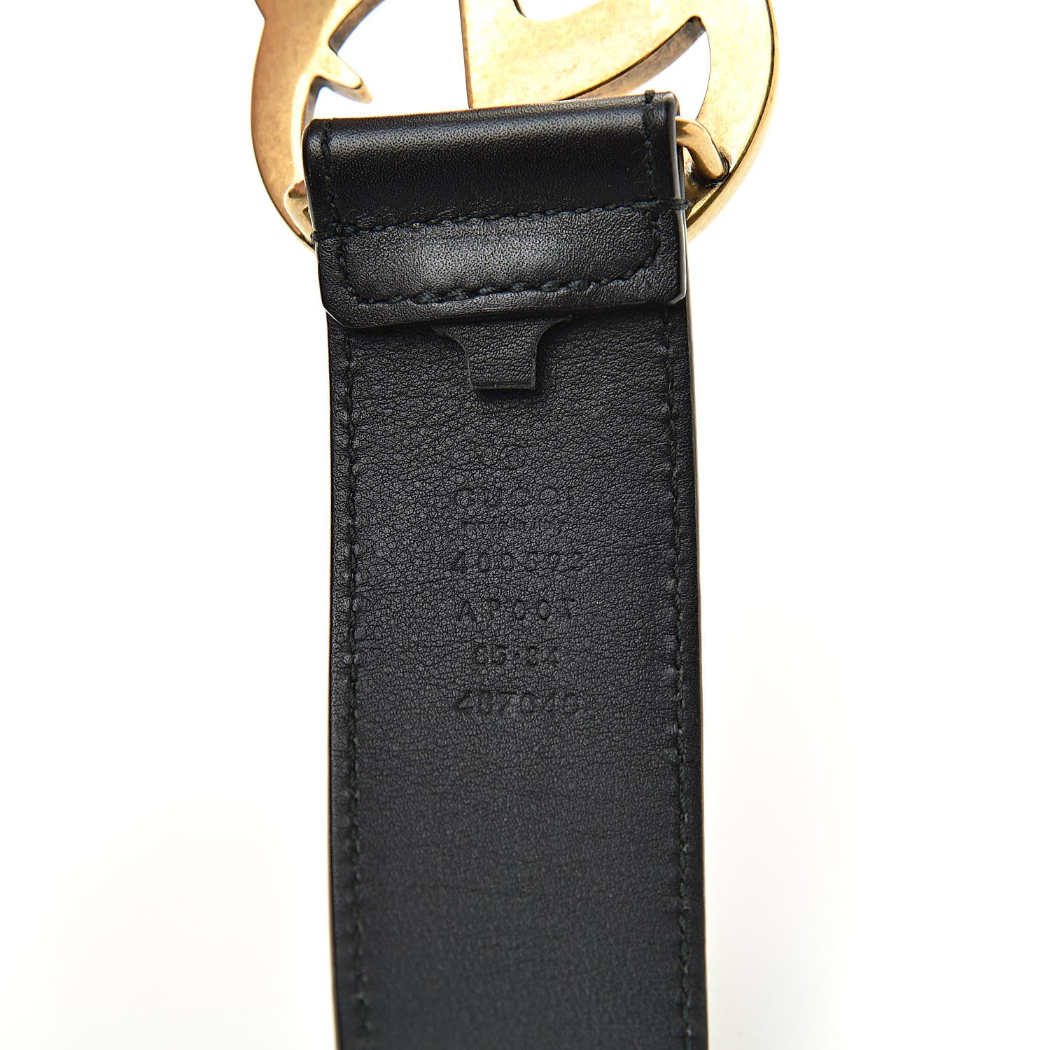 Gucci Calfskin Double G 40mm Belt 85 34 Black 4 of 6