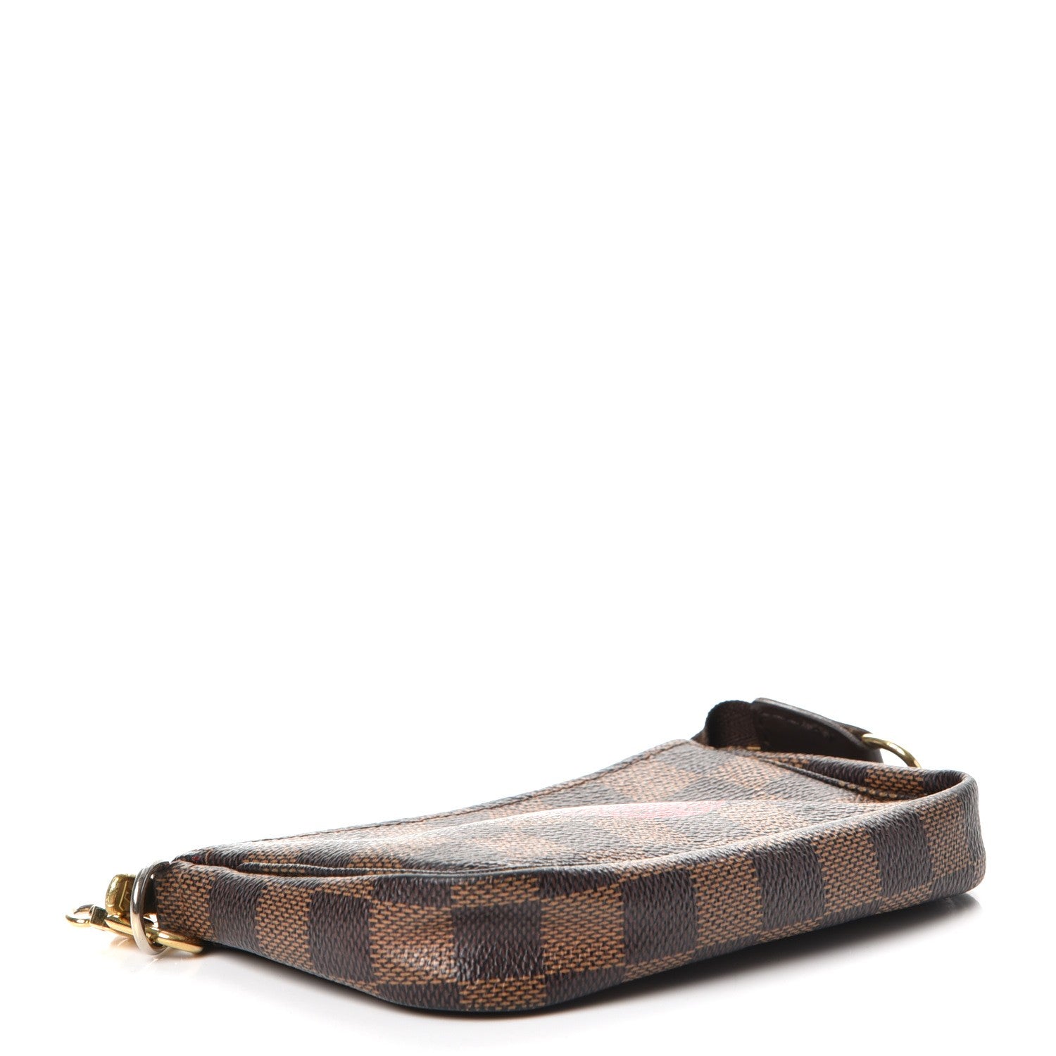 Louis Vuitton Damier Ebene Complice Trunks and Bags Mini Pochette Accessories Red 4 of 10