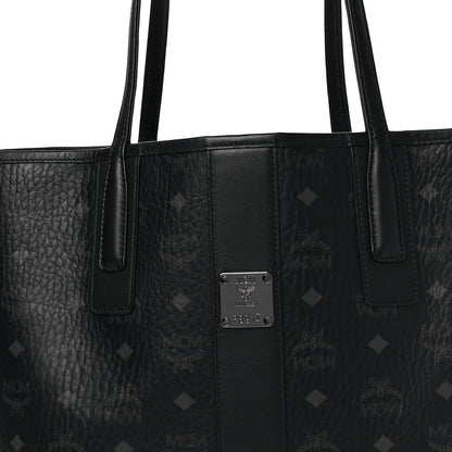 MCM Visetos Medium Liz Reversible Shopper Tote Black 12 of 17