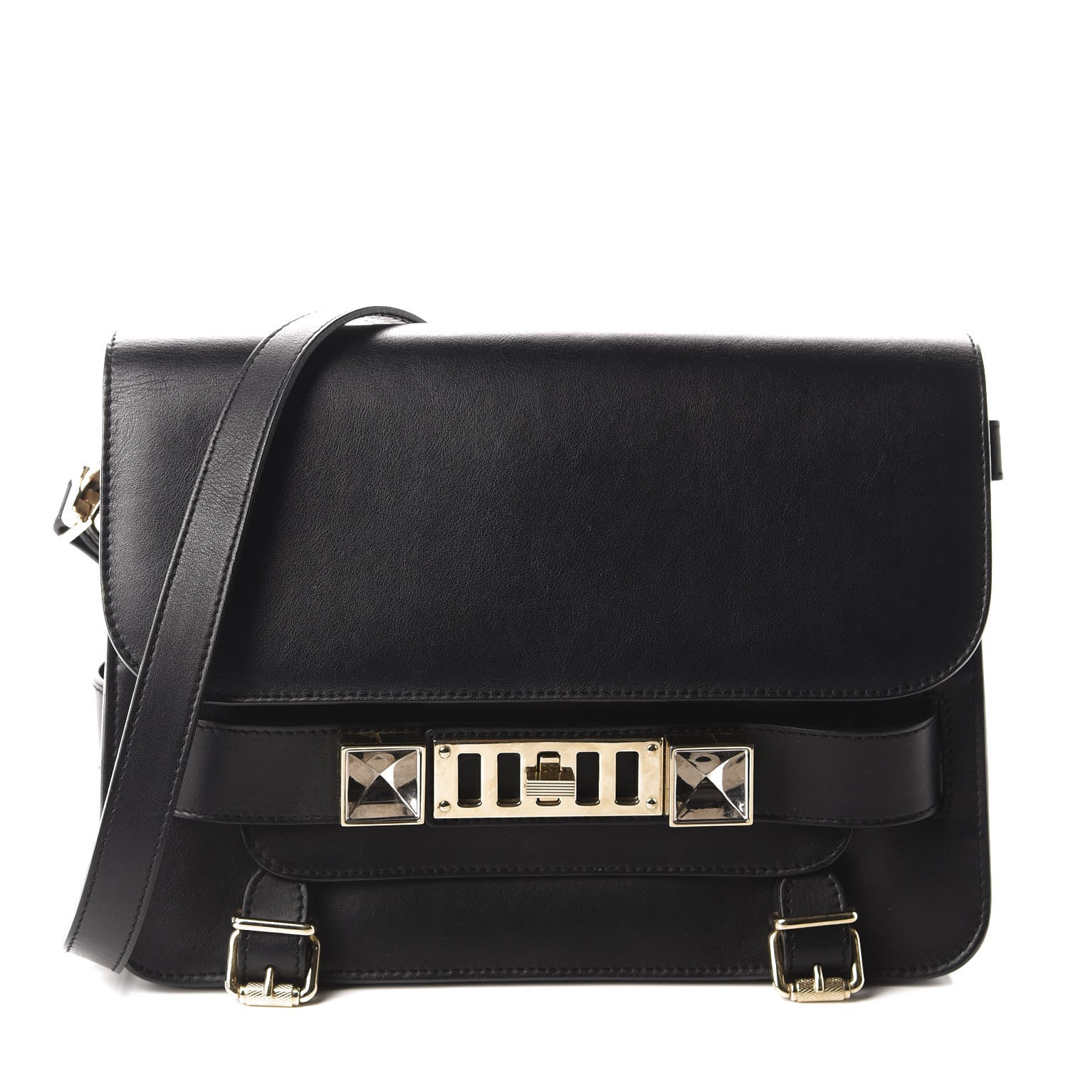 Proenza Schouler Calfskin PS11 Classic Shoulder Bag Black 1 of 9