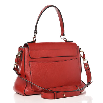 Chloe Calfskin Small Faye Day Shoulder Bag Dahlia Red 3 of 8
