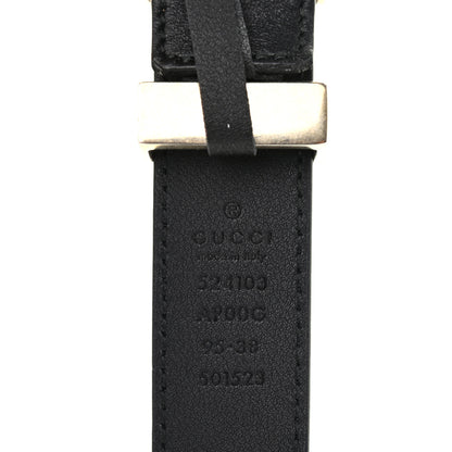 Gucci Moon Calfskin Torchon Double G 25mm Belt 95 38 Black 5 of 5