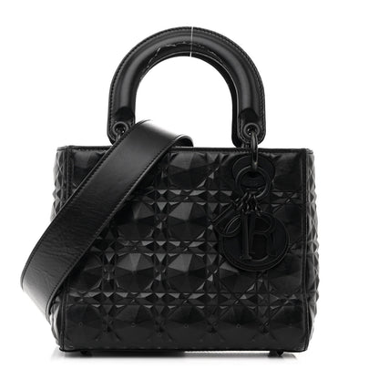 Christian Dior Calfskin Cannage Diamond Small My ABCDior Lady Dior Black 1 of 12