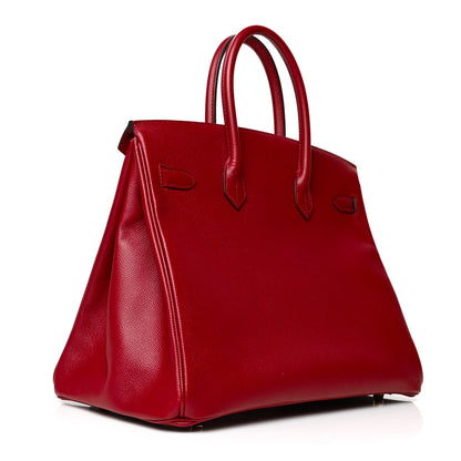 Hermes Epsom Birkin 35 Rouge Grenat 2 of 9