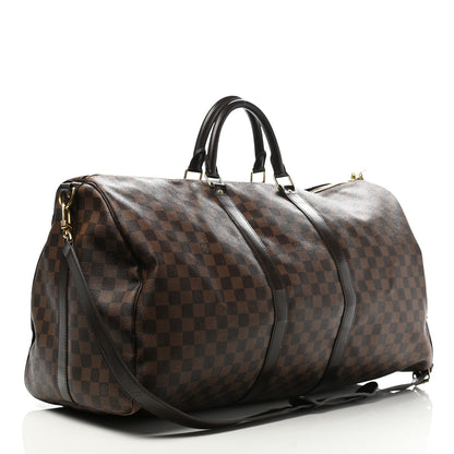 Louis Vuitton Damier Ebene Keepall Bandouliere 55 3 of 16