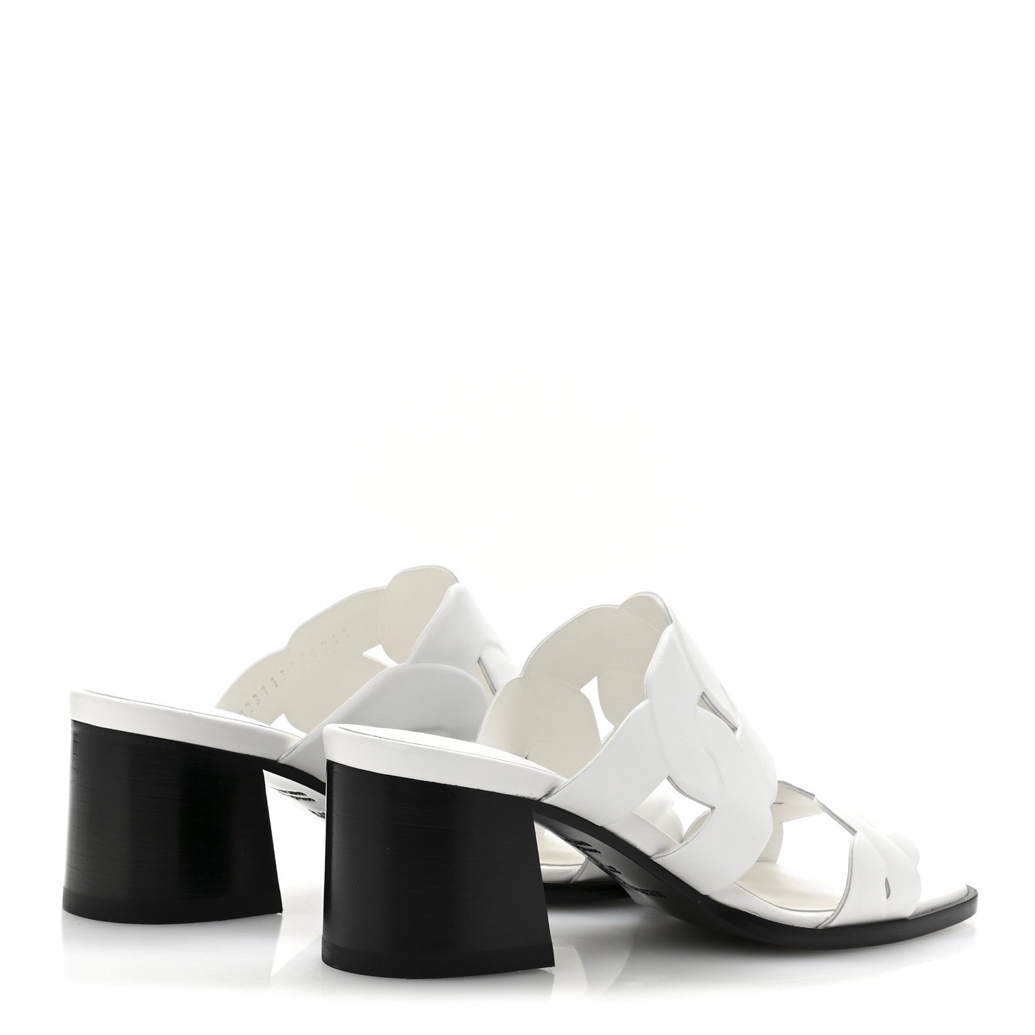 Hermes Nappa Gaby 60 Sandal 37.5 White 5 of 10