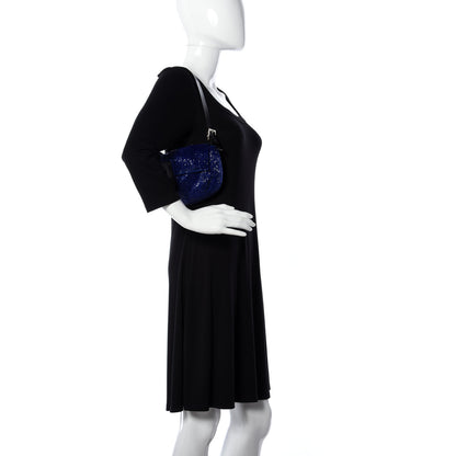 Fendi Beaded Baguette Blue 2 of 11