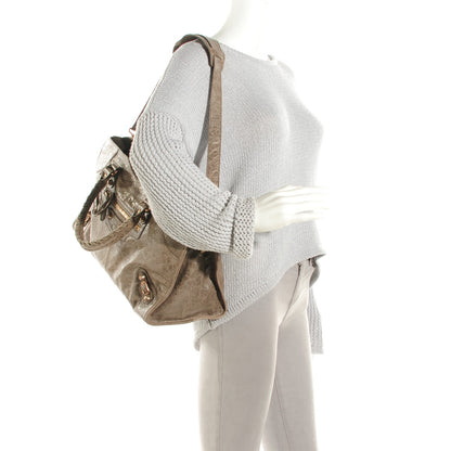 Balenciaga Agneau Giant 12 Rose Gold Hardware Part Time Gris Poivre 2 of 6