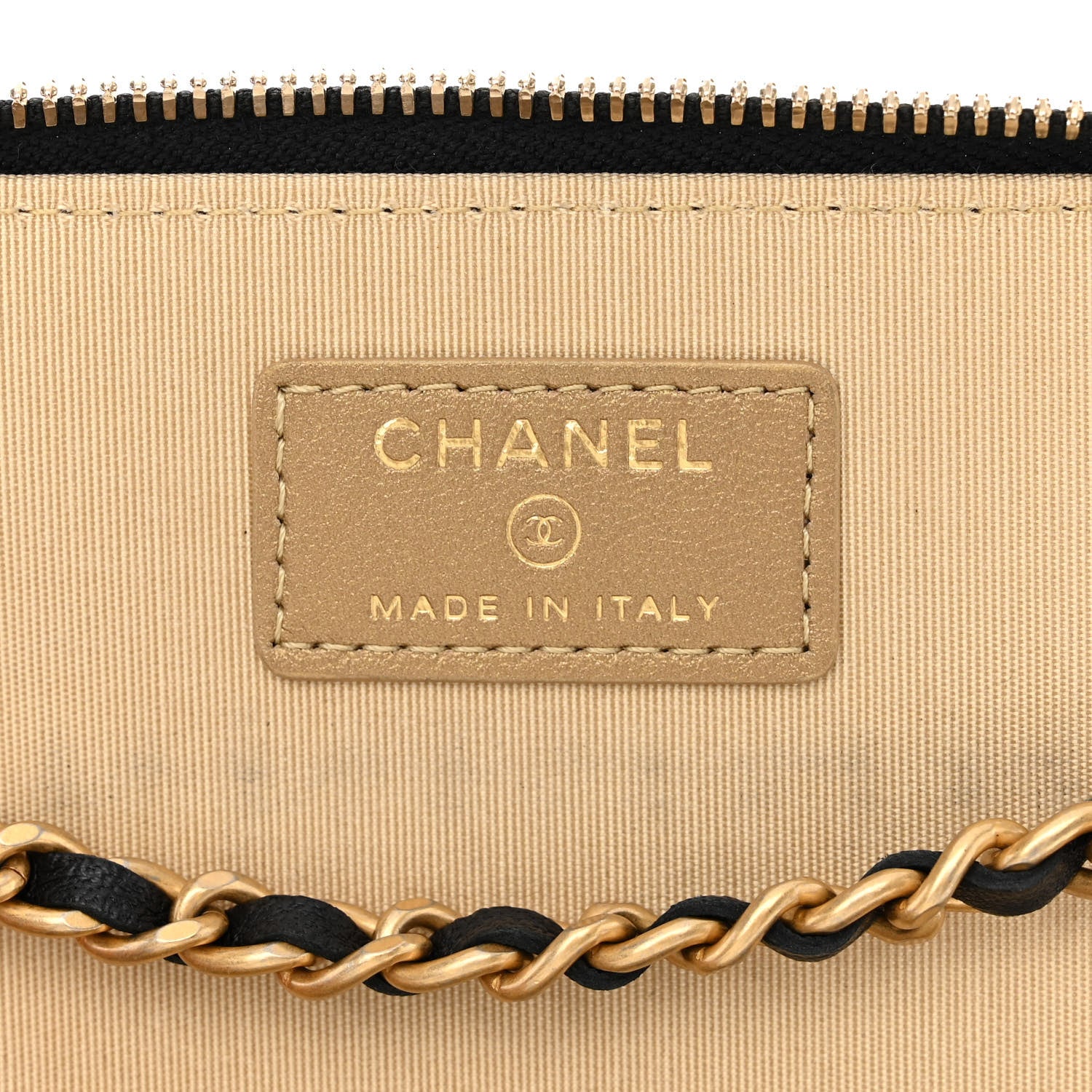 Chanel Lambskin Quilted Pearl Crush Small Vanity Case With Chain Black 6 of 10