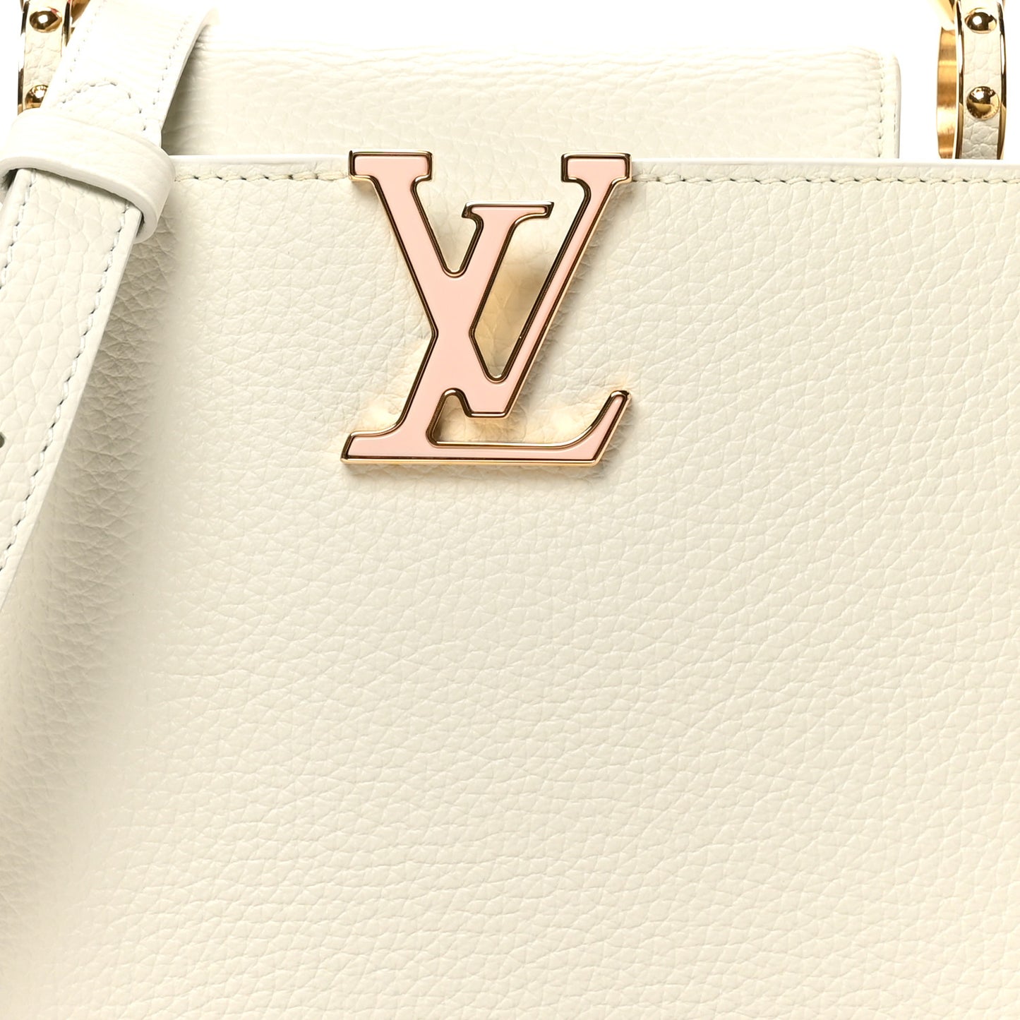 Taurillon Lambskin Calfskin Capucines BB Snow White