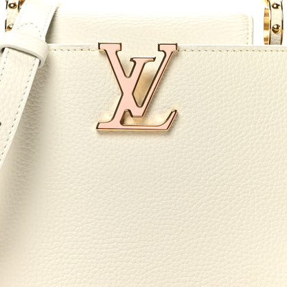 Louis Vuitton Taurillon Lambskin Calfskin Capucines BB Snow White 7 of 9