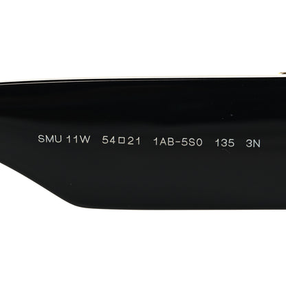 Miu Miu Acetate Oval Glimpse Sunglasses SMU11W Black 6 of 6