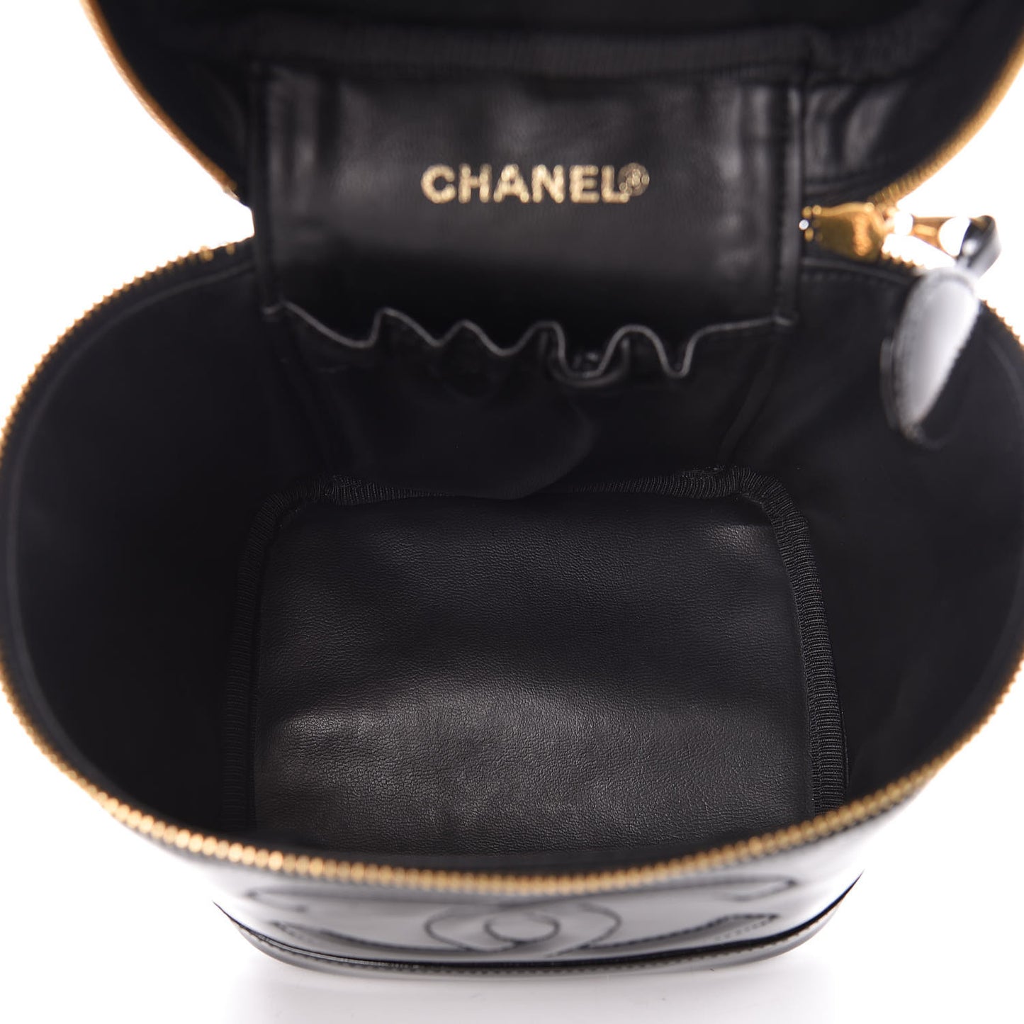 Patent Vanity Cosmetic Case Black