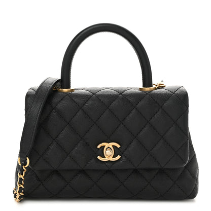 Chanel Caviar Quilted Mini Coco Handle Flap Black 1 of 10