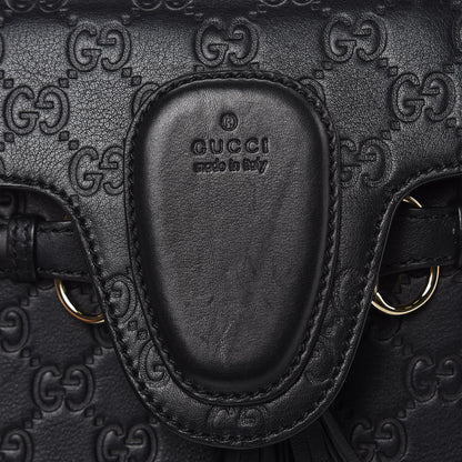 Gucci Guccissima Medium Emily Chain Shoulder Bag Black 11 of 12