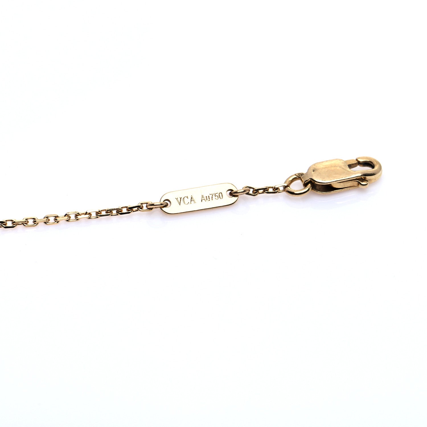 Van Cleef & Arpels 18K Yellow Gold Mother of Pearl Sweet Alhambra Butterfly Bracelet 6 of 9