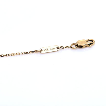 Van Cleef & Arpels 18K Yellow Gold Mother of Pearl Sweet Alhambra Butterfly Bracelet 6 of 9