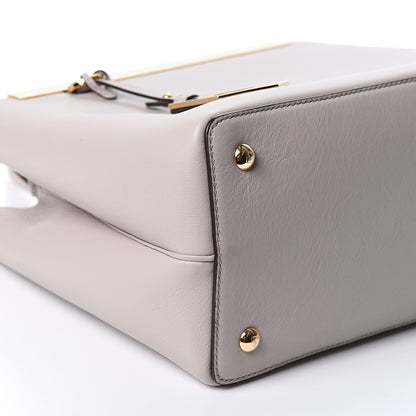 Fendi Vitello Dolce Petite 2Jours Tote Grigio Polvere Baby Pink 7 of 8